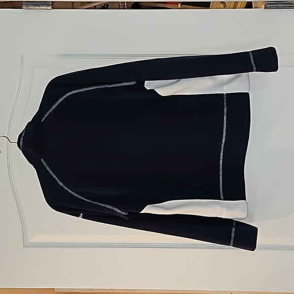 Rbk NFL New England Patriots Fleece Zip Up Jacket Women's Large Blue White & Red - Picture 7 of 12